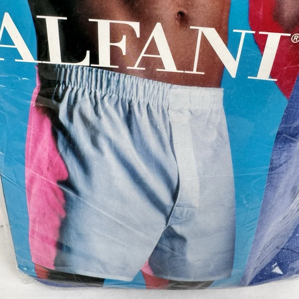 Vintage ALFANI Men Boxer Briefs‎ 100% Cotton Size 42 - NOS